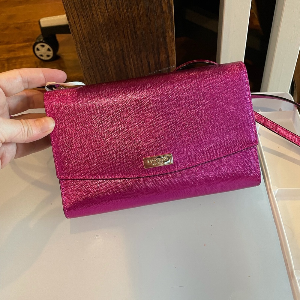 Authentic Kate Spade Crossbody Wallet pink